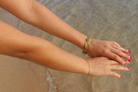 Braided Gold Bracelet