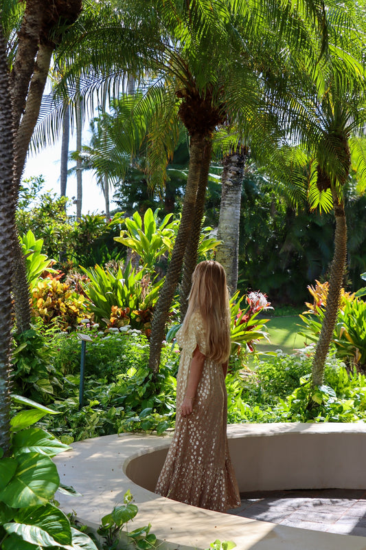 Golden Cheetah Dress