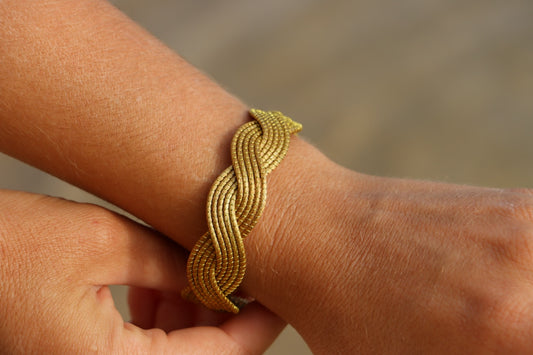 Braided Gold Bracelet