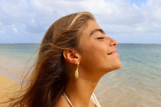 Gold Thread Earrings