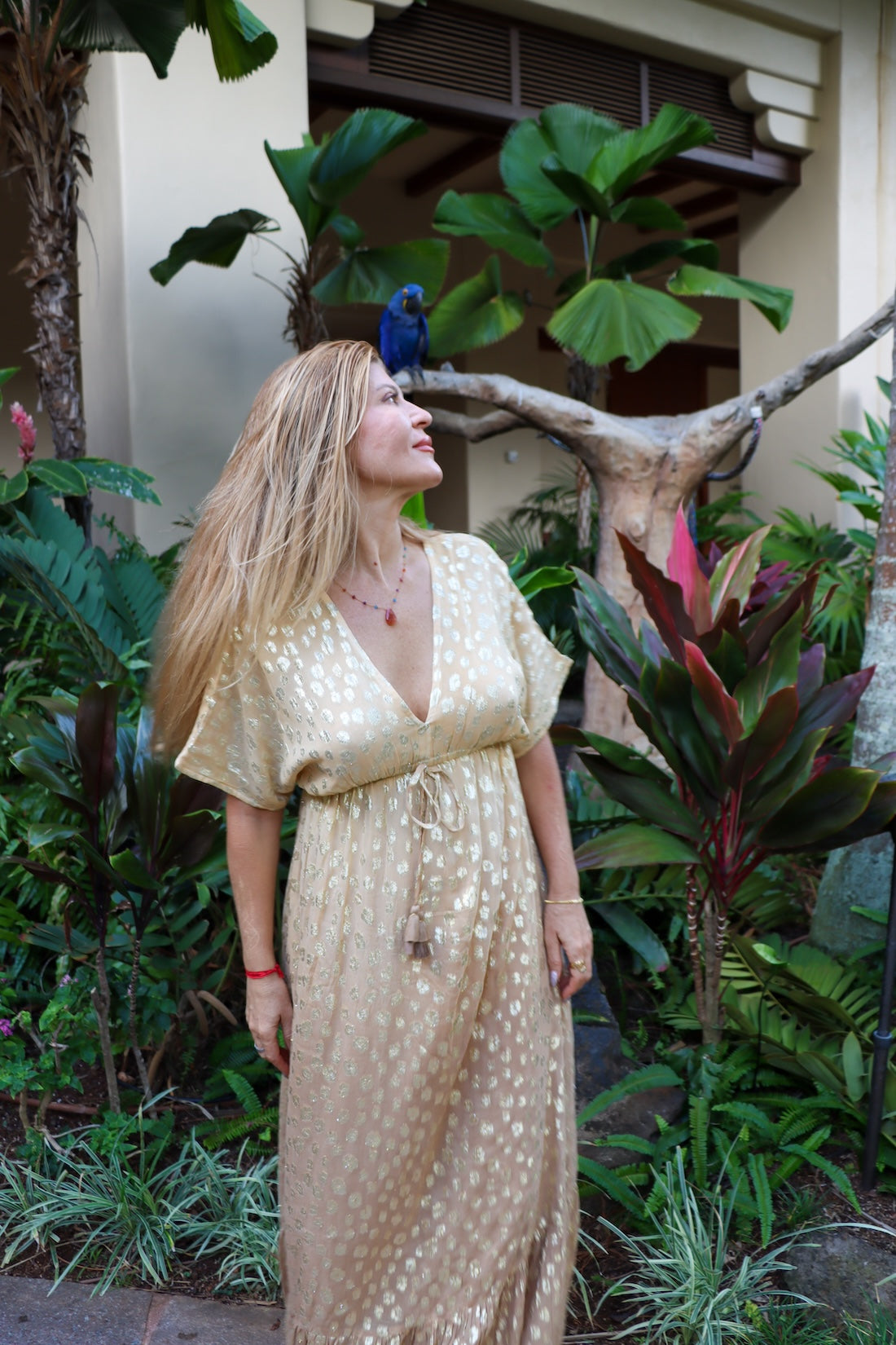 Golden Cheetah Dress