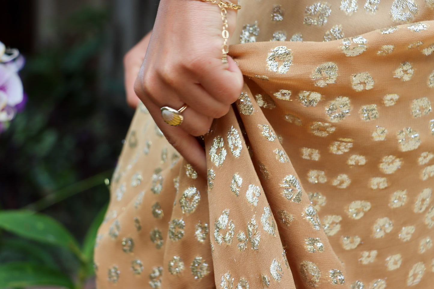 Strappy Golden Cheetah Dress