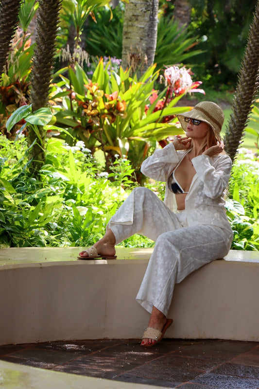 Island Breeze Lounge Pants - White