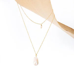 Fireball Keshi Necklace