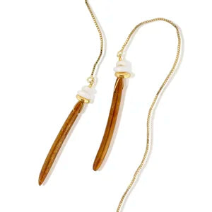 Gold Coral Earrings